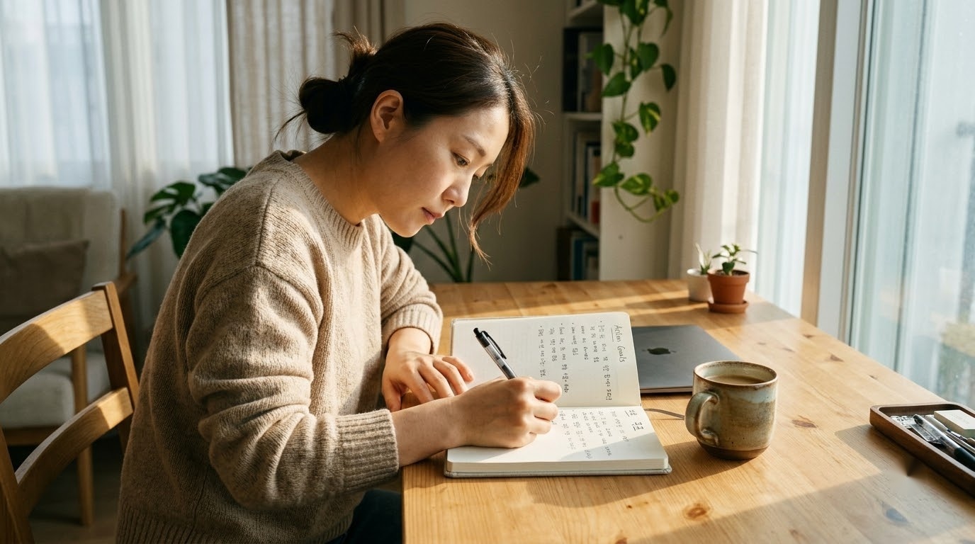 미루는 습관 완벽 극복! 뇌과학이 증명한 5초의 법칙과 실행력 높이는 3가지 기술 안내 화면